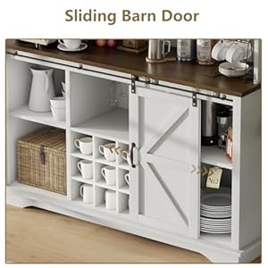 55farmhousecoffeebarwith3tierstoragekitchenhutchstoragecabinetwith6hookswinebarcabinetwith12wineracks3glassholdershutchcabinetwithstoragefordiningroomwhite Urban Country Home Decor 55 farmhouse coffee bar with 3 tier storage kitchen hutch storage cabinet with 6 hooks wine bar cabinet with 12 wine racks 3 glass holders hutch cabinet with storage for dining room white urban country home decor