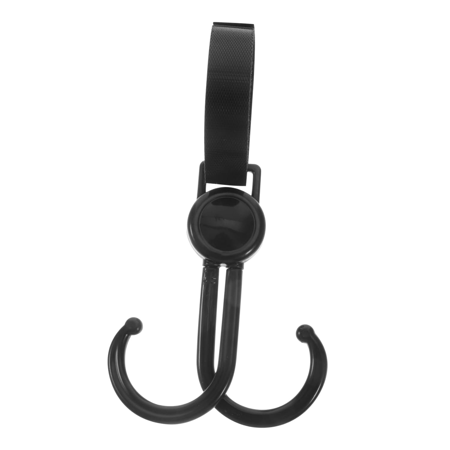MERRYHAPY 5pcs Double Hook Stroller Hanger Convenient Hooks for Shopping Bags Diaper Bags and Household Items and Reusable Accessory for Strollers Trolleys and