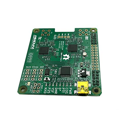 DECDEAL V1.3 MMDVM HS Placa de hotspot duplex com chapéu duplo e 2 pcs Suporte de antena P25 DMR YSF