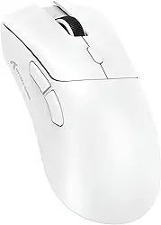 Mouse Gamer ATTACK SHARK R1 Branco Sem Fio 18000 DPI Sensor PAW3311 RGB Recarregável – Alta Precisão e Design Ergonômico (Branco)