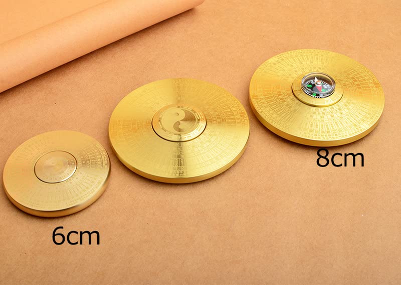 Brújula Feng Shui Multiuso de Aleación de Cobre miniatura 6