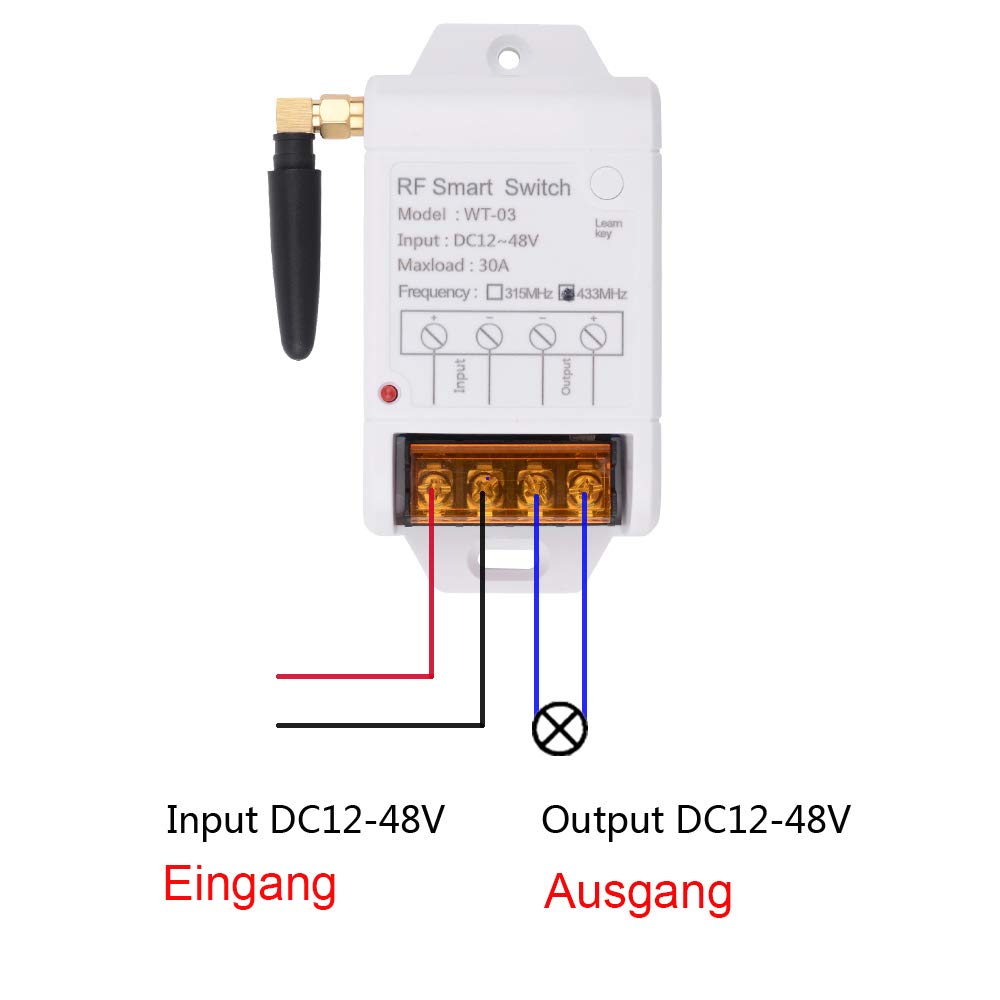 DC 12V 24V 30V DC draadloze afstandsbediening DC motor