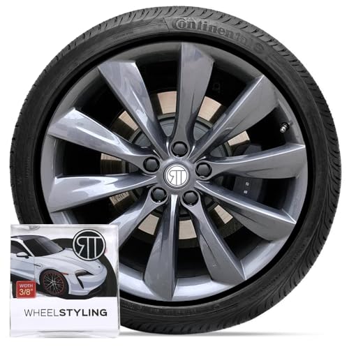 RT Rim Protectors 3/8 Inch Wide Wheel Protection | Curb Rash Savers | Set of 4 | Durable Rim Guards | Easy to Install Universal Fit (Black)