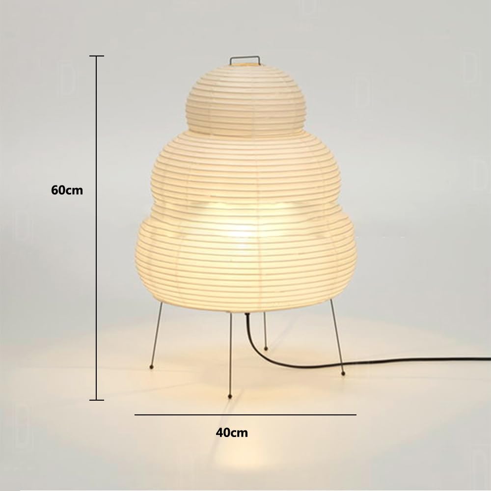 Papierowa lampa stołowa, lampka nocna, papier ryżowy, do sypialni, z papieru ryżowego, abażur stołowy do salonu, papierowa latarnia w stylu japońskim, papierowa lampa stojąca (A)