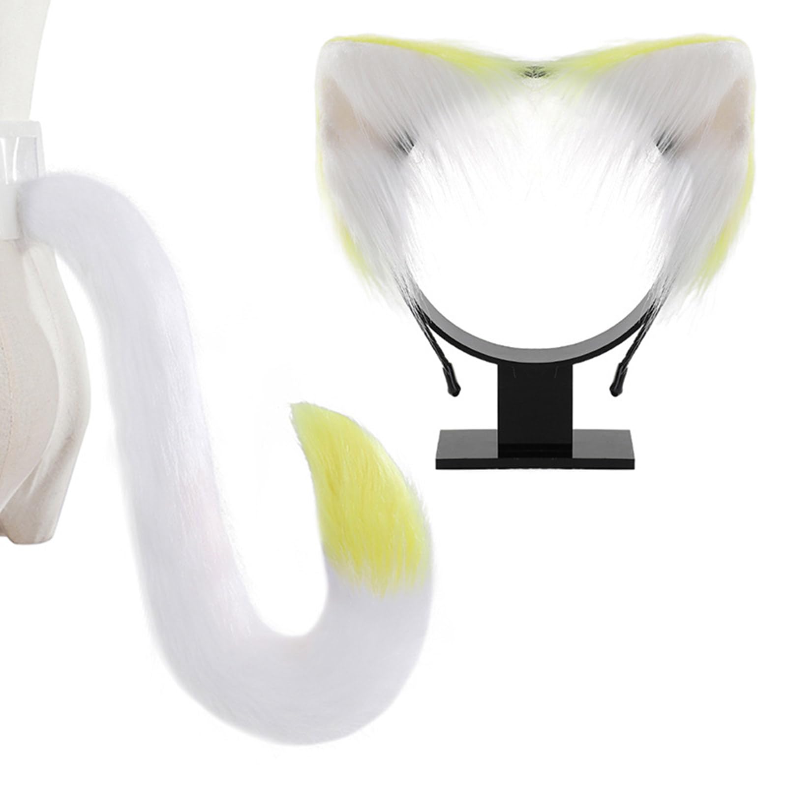 Cerchietto Con Orecchie E Coda Di Cane, Gatto, Lupo O Volpe – Costume Fai Da Te Per Halloween, Natale E Cosplay, Unisex Adulti E Bambini