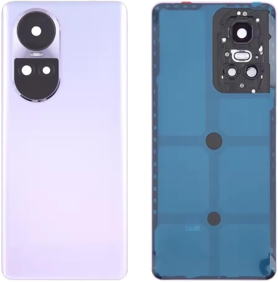 for Oppo Reno10 Pro Global Back Cover Spare Parts Rear Case Back Battery Cover Door Housing with Camera Lens (Purple)