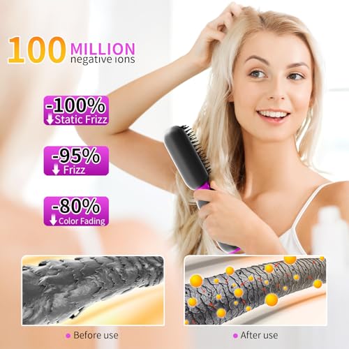 Cepillo alisador de cabello inalámbrico portátil mini miniatura 2