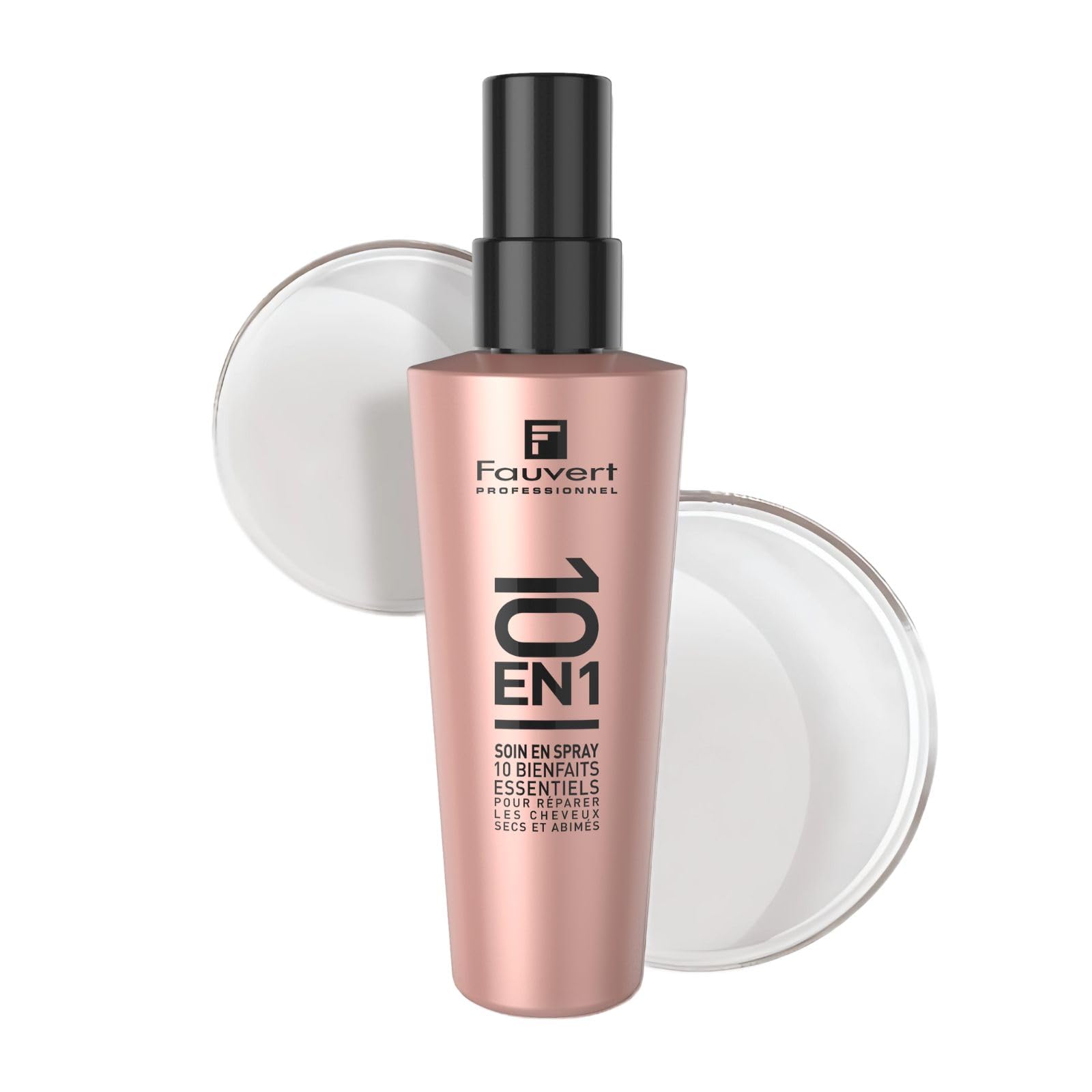 Fauvert Professionnel Soin Cheveux 10 en 1 Sans Rinçage - Protéine de Soie + Huile d’Amande Douce