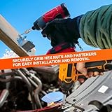 sourcing map 3pcs Hex Nut Driver Drill Bit 5/16" 6-Point Socket 1/4" Hex Shank Nut Setter CR-V Steel Quick-Change Nut for Power Drills Impact Drivers, Silver Tone - Image 5