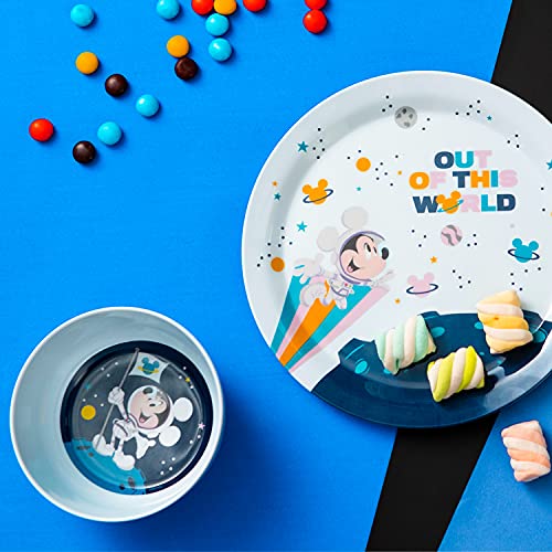 Zak Designs MMPZ-5480 Disney Mickey Mouse Kids Dinnerware Set Includes Plate thumb #1