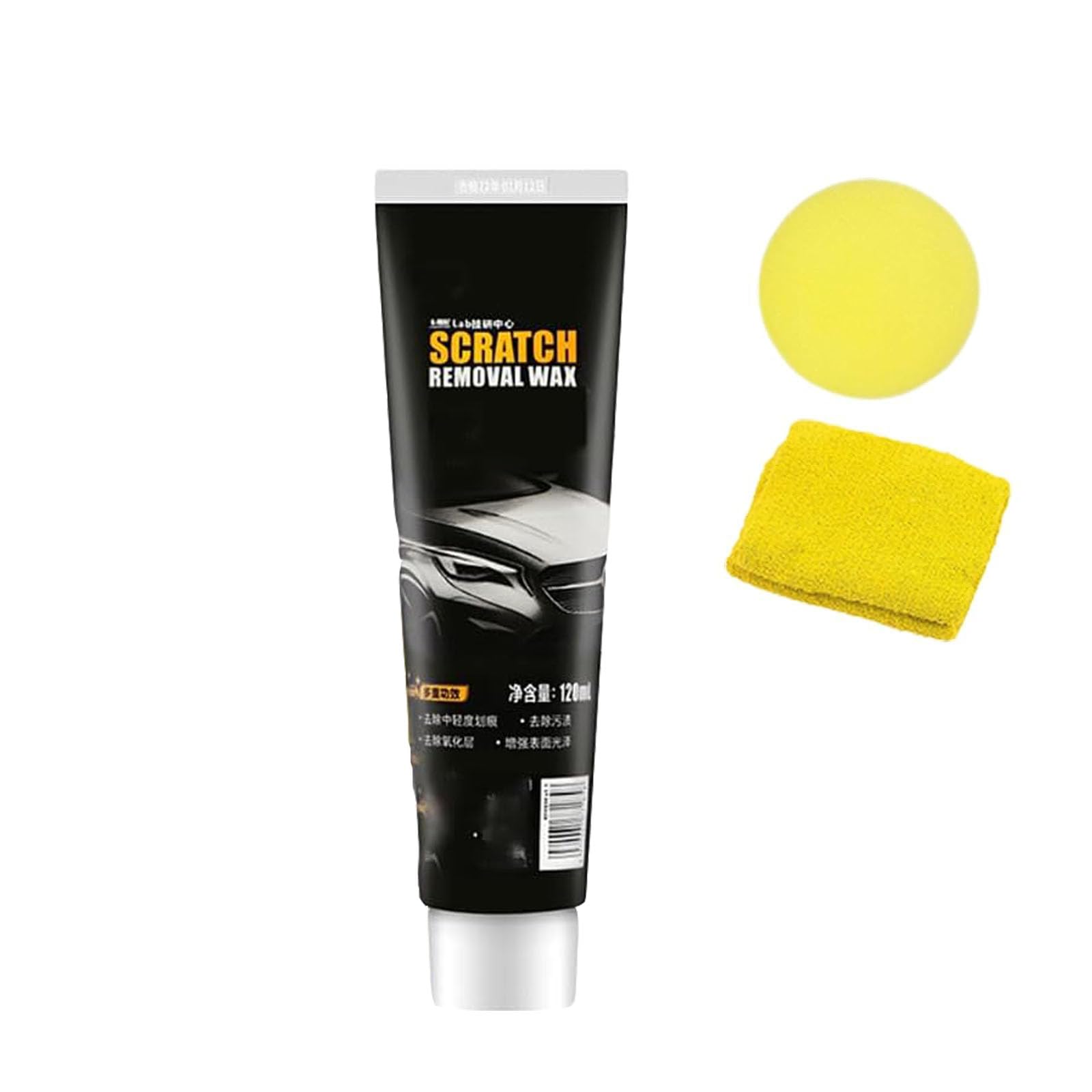 GIONAR Car Scratch Repair Paste, Car Wax Polish Scratch Remover, Car Scratch Repair Agent, Body Compound Car Scratch Remover, Premium Car Scratch Removal Kit, Rapid Paintwork Scratch Remover (1pcs)