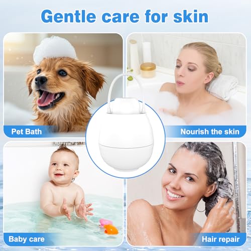Bath Filter for Tub, Bathtub Water Filter with Overflow, 8000 Gallons Faucet Filter Filtration|Removes Chlorine, Fluoride & Contaminants|Hard Water Softener|Protects Skin, Hair| Easy Install