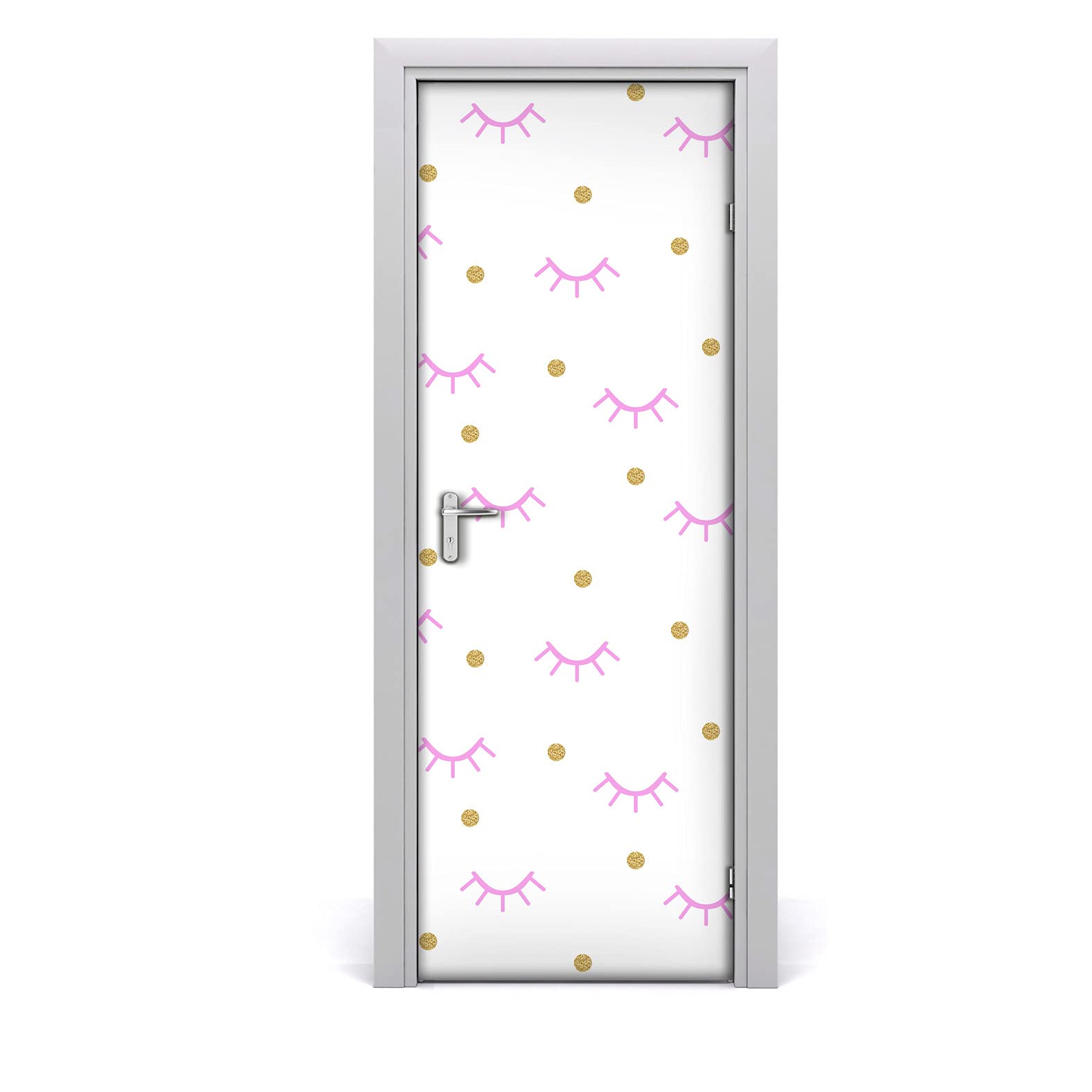 Vinilo decorativo para puertas antiguas tapar imperfecciones con diseño herringbone 70x200 cm