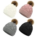 Olreco Baby Winter Hat Baby Beanie Baby Hats 6-12 Months Toddler Winter Hat Infant Winter Hat Baby Girl Hats Infant Hat Pom Pom