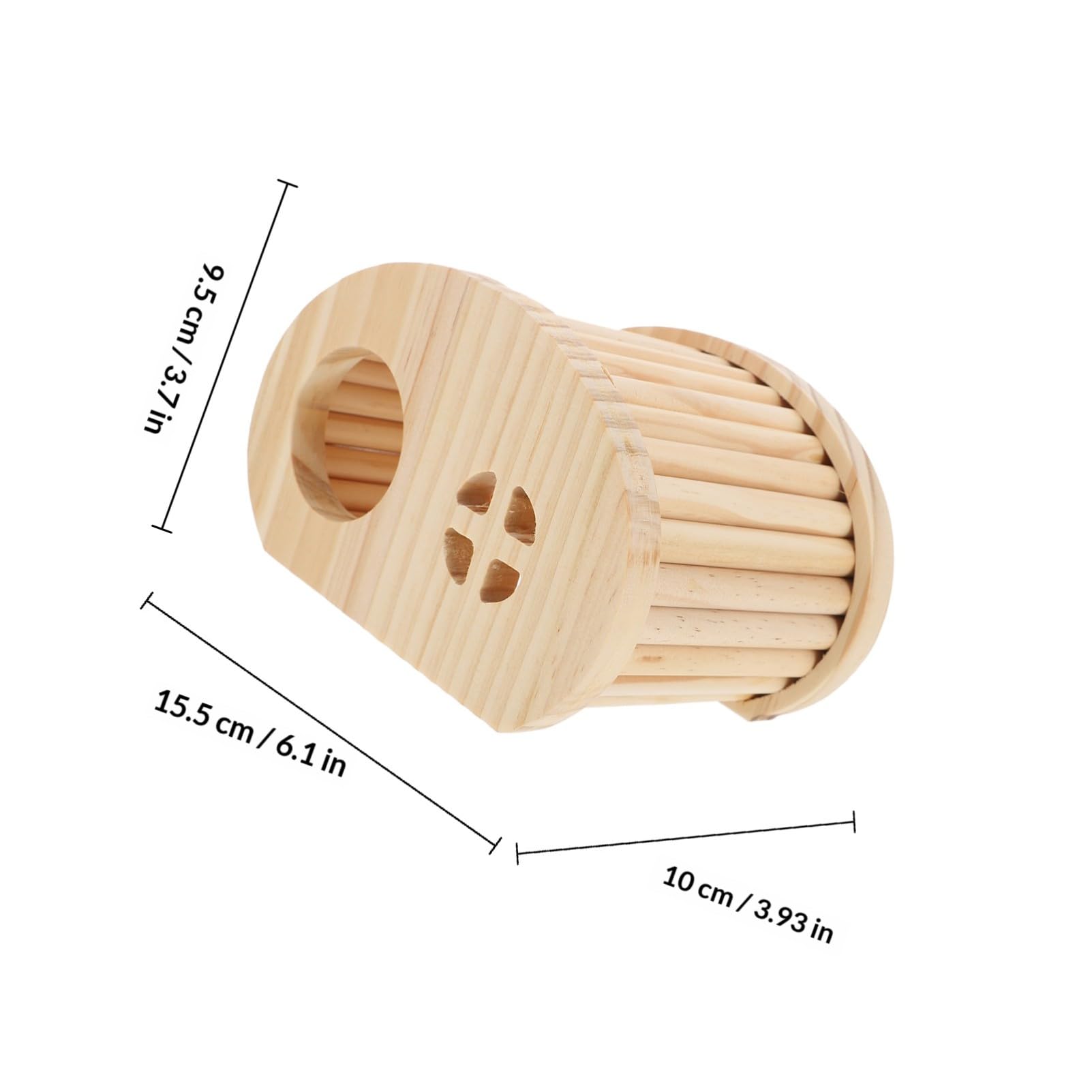 WOONEKY Casetta in Legno per Criceti e Galline, Rifugio Leggero Spazio Privato, Forma Graziosa per Decorazione e Allevamento in Gabbia