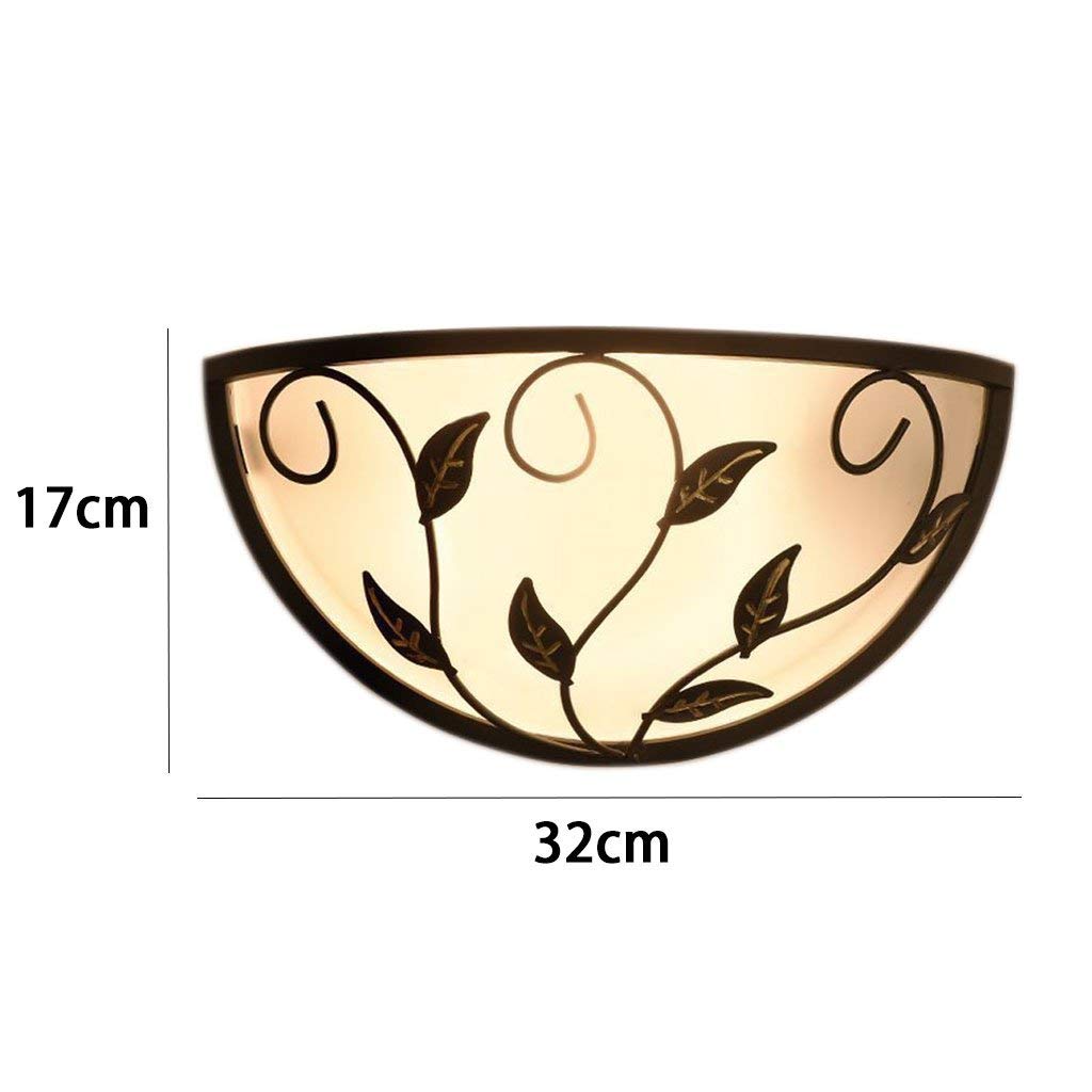 Applique Murale Créative de Personnalité, Applique Murale En Verre de Jardin En Fer Forgé À Led Allée Couloir Chevet Lumières Décoratives Applique Murale