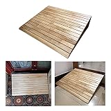 rampa madera escaleras Capacidad de carga: esta rampa para autos tiene una superficie plana y se usa para autos bajos. Puede soportar un peso de hasta 2000 kg, por lo que puede subir y bajar de forma segura por el suelo o el borde de la carretera en condiciones irregulares.