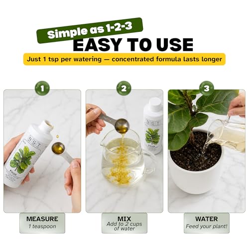 Fertilizante líquido 3-1-2 para Fiddle Leaf Fig 8 oz miniatura 5