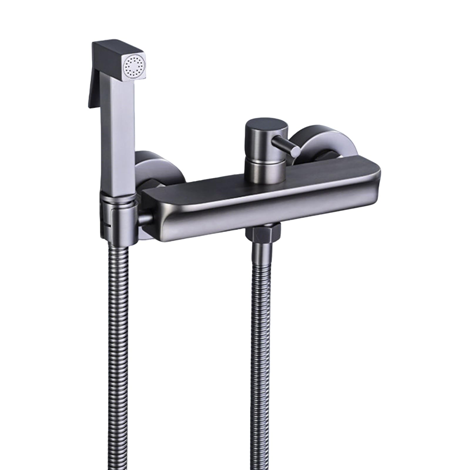 Yjyjy Grey Wall Mounted Toilet Sprayer Handheld Bidet Sprayer For Toilet Portable For Personal Hygiene