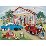 Bits and Pieces - 1000 sztuk puzzli dla dorosłych - przyjazny folk zestaw 4 w 1 - 1000 szt. urocza amerykańska układanka artysty Kay Lamb Shannon