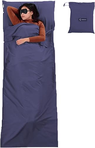 Baravagur - Forro para saco de dormir Sábanas de viaje para adultos, bolsas de dormir de camping para mochileros, hoteles y hostales Forros