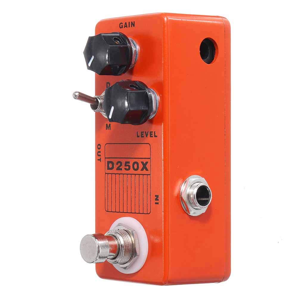 VIDOO D250X 9V Préampli Analogique Overdrive Mini Guitare Effets Pédale True Bypass Full Metal Shell
