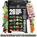 Vegetable Seeds Variety Pack – Tomato, Cucumber, Zucchini, Lettuce, Broccoli & Cabbage – 20 Varieties, 3900+ Non-GMO Heirloom Seeds, Indoor & Outdoor Garden
