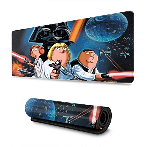 Preisvergleich Produktbild Mausemat Family Guy 30X80Cm Tisch Computerspiel Gummi Bedruckte Rutschfeste Desktops Arbeitsschule Büro Bunte Mousepad Langlebige Vintage Mauspad Mausmatte