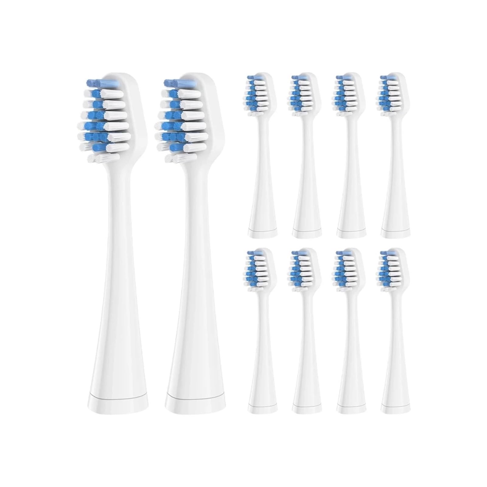 10 Bürstenköpfe, kompatibel mit AquaSonic, Duo und Home | Ersatzbürstenköpfe für Erwachsene, Tiefenreinigung, aus Kunststoff, 10er Set(White 10pcs)