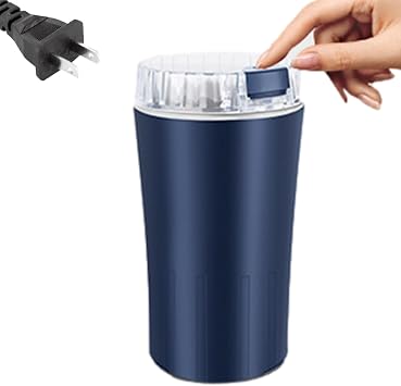 Electric Grinder for Kitchen, Small Kitchen Grinder 300W Food Processor Electric Coffee Mill Grain with Clear Lid - Multiuse Easy to Install One Touch Operated Kitchen Grinder for Coffee Beans
