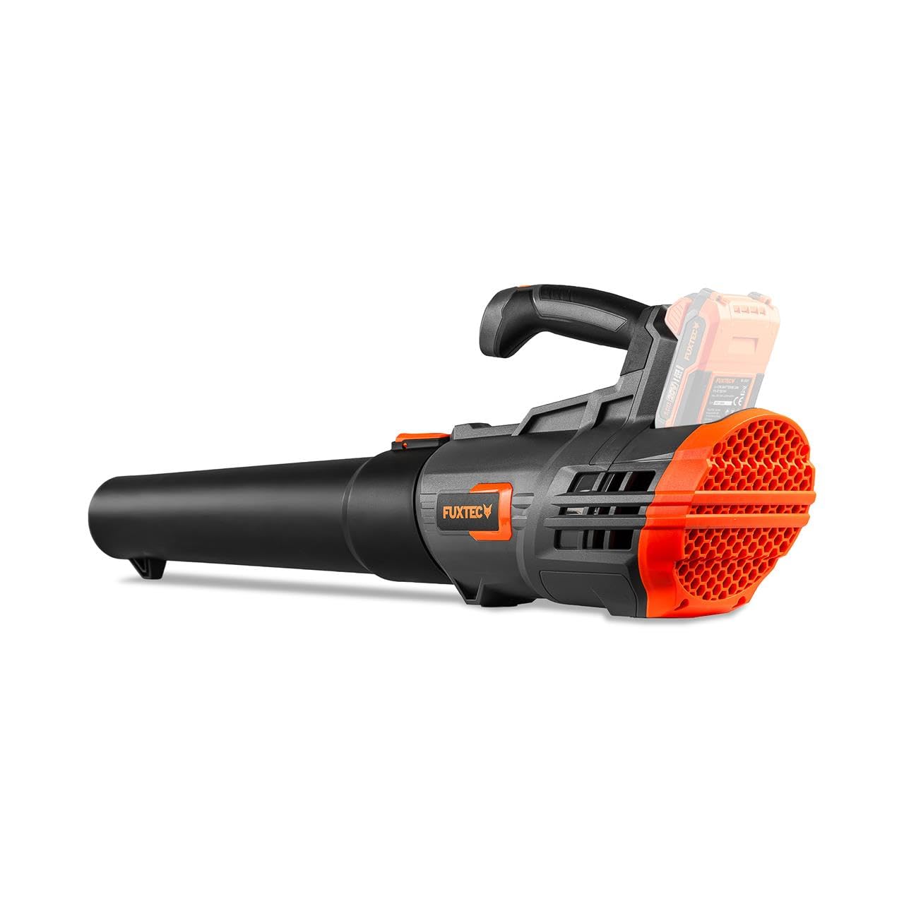 Souffleur de Feuilles sans Fil FUXTEC • FX-E1LB20 • Batterie et Chargeur Non Inclus • Compatible Batterie 20V E1 • Jusqu'à 38 m/s • Vitesse réglable • Léger 2 kg