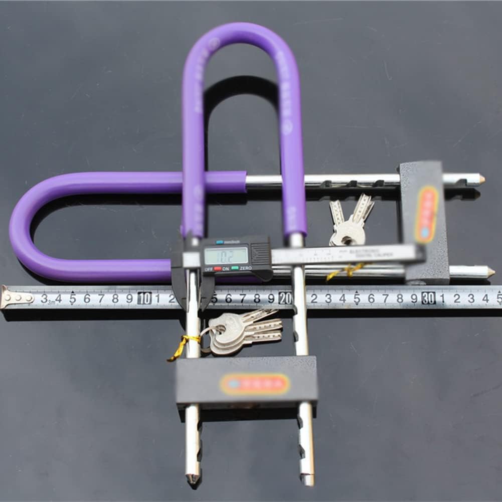 Heavy Locks Bike U Lock Heavy Duty Ultra Security Bicycle Safety Tool with Keys for City Electric Or Mountain Bikes and Scooters U-Locks for Bicycles