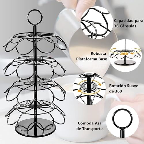 Reviews de Soportes para cápsulas y bolsitas de café , tabla con los diez mejores. 27 Soportes para cápsulas y bolsitas de café marca Pantio (3)