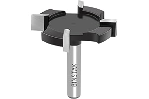 Extra Large CNC Spoilboard Surfacing Router Bit 1/4 Inch Shank for Slab Flattening