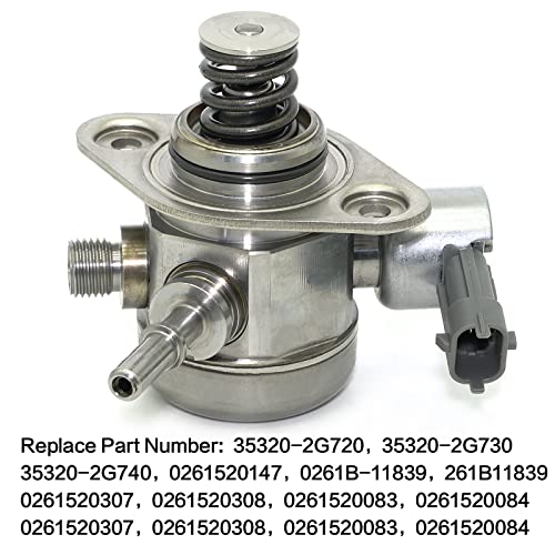 Aumtoni 35320-2G740 High Pressure Fuel Pump Compatible with Hyundai Santa, Sonata, Tucson 09-15, Kia Sorento, Optima, Sportage 09-14, 2.0L 2.4L, Replace# 35320-2G720 35320-2G730 353202G740 353202G720 - Thumbnail 5