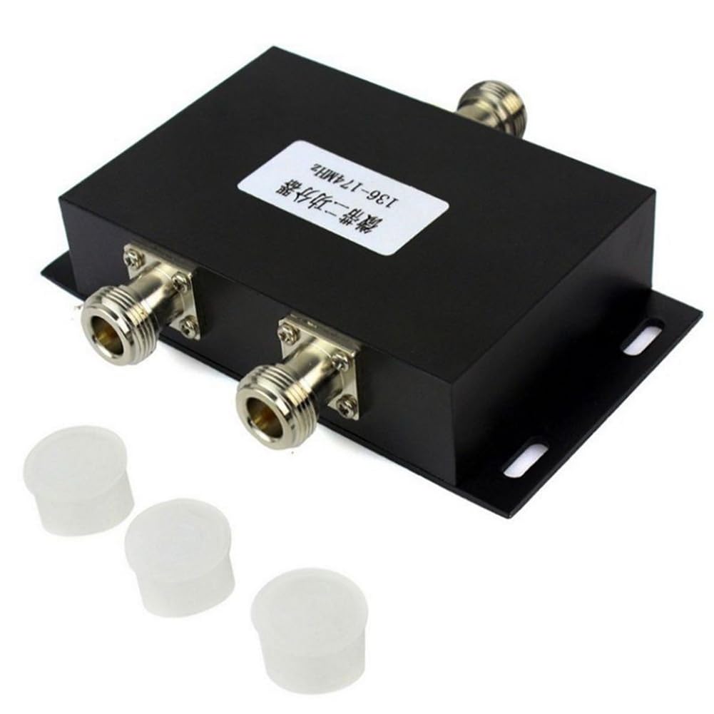 MA-Splitter - Divisor VHF de dos vías, divisor de potencia de antena VHF de 136-174 MHz, divisor de potencia, conectores hembra UFL B
