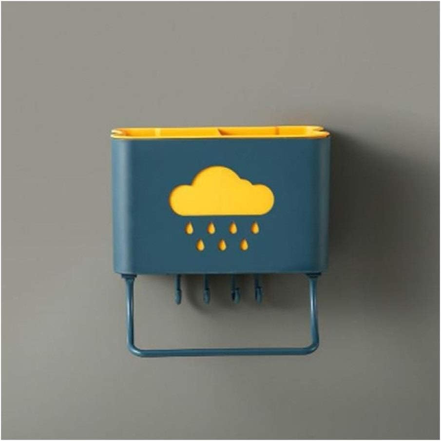 フローティングシェルフ 箸ケージストレージドレインはフォークナイフスプーンコンテナとフックマルチユース台所用品