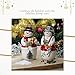 Christmas Tree Figural 2 Piece Mr. and Mrs. Snowman Salt and Pepper Set