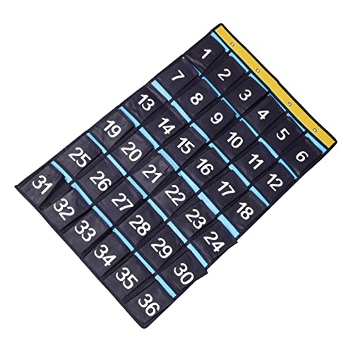 Tofficu 収納袋 ナンバーポケットチャート バッグ 携帯ケース 教室用電話
