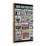 West Cork Irish Pubs | Dekoratives Holzschild im Retro-Stil für Bar & Zuhause | Ideal für Sammler und Liebhaber irischer Kneipenkultur | 20 cm x 30 cm