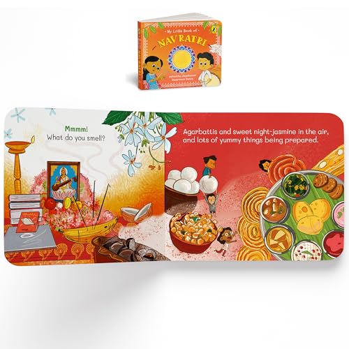 Image of My Little Book of Festivals (Boxset) : Illustrated board books on the Indian festivals of Diwali, Holi and Navratri | Hindu mythology for kids age 3+