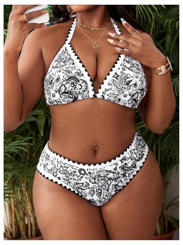 Bikini grande taille imprimé floral pour rayonner sur la plage cet été - 5