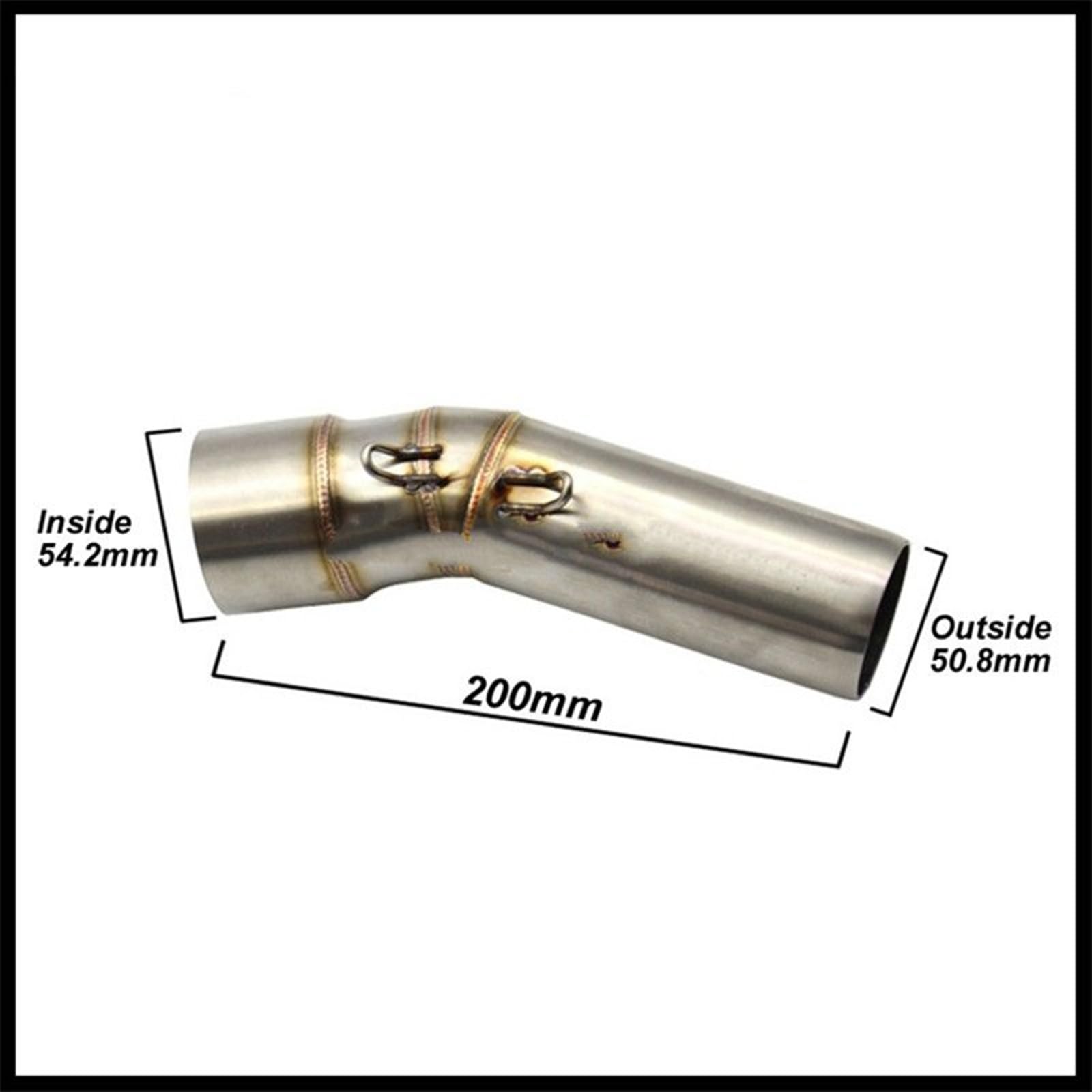 Tubo De Escape Para BMW Para F800R 2009-2013 2014 2015 2016 2017 Escape De Motocicleta Tubo De Enlace Medio Escape Moto 51mm Silenciador Silenciador Punta Escape