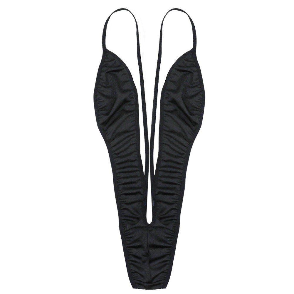 Sywiyi Womens One Piece Bathing Suit Bikini Deep V Neck Thong Bodysuit Sling Shot Monokini Swimsuits