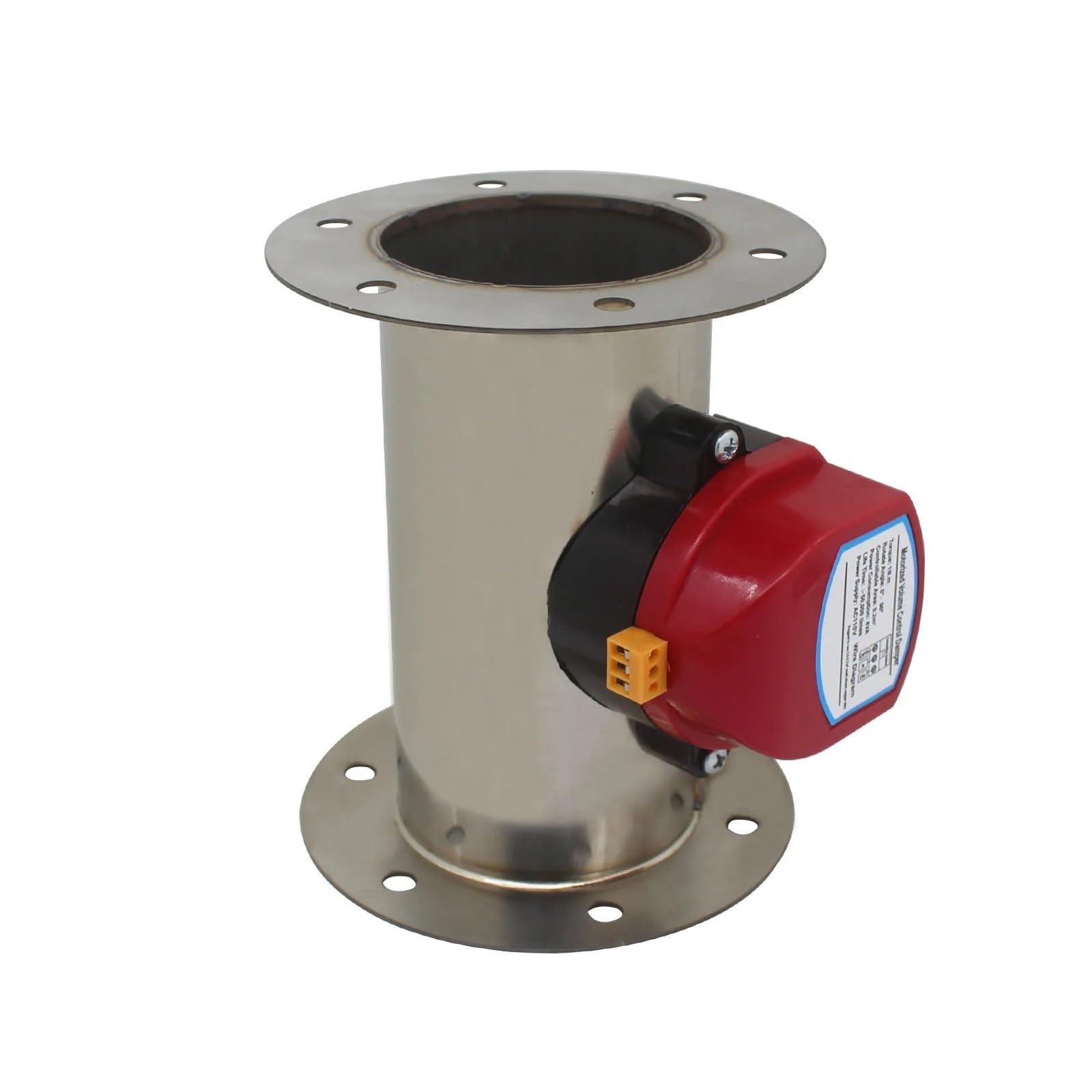 AARTERZZA 80-200mm with Flange 220v Motorized Damper air Duct Vent air Damper Valve Diameter Ventilation Tube(AC220V,YT-63)