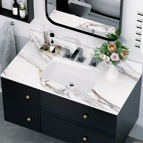Wohh 31X22 Marble Bathroom Vanity Top With Sink