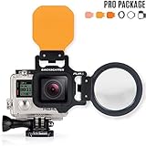 Backscatter FLIP4 Pro Package with SHALLOW, DIVE & DEEP Filters & +15 MacroMate Mini Lens for GoPro 3, 3+, 4