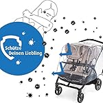 Reer RainCover Twin Regenschutz für Zwillingswagen , 1 Stück (1er Pack)