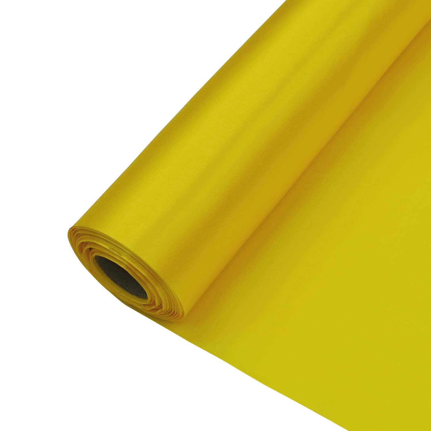 Trimming Shop Yellow Satin Fabric Roll, 20m x 29cm - Image 2