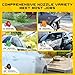 SOFIPE Foam Cannon Kit, 1L Bottle Snow Foam Cannon with 5 Pressure Washer Nozzle Tips, 1/4 Inch Quick Connector, Compatible with Gas Pressure Washers&Electric Pressure Washers